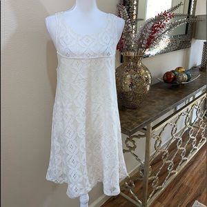 Empcyre white summer dress